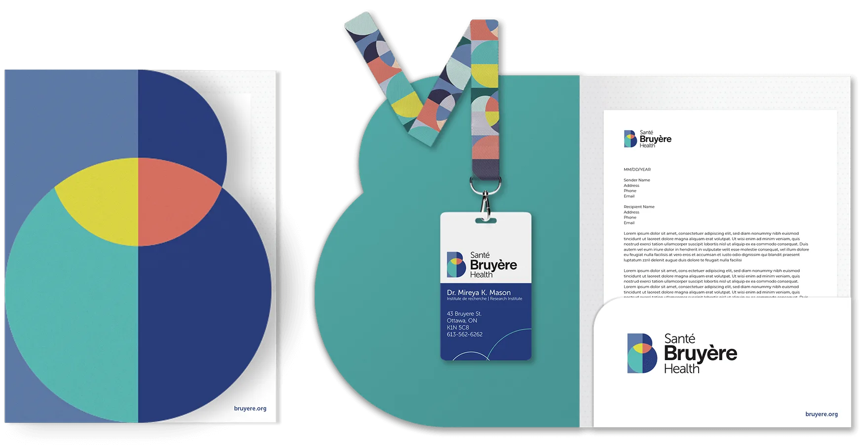 Branded kit folder, lanyard and ID tag