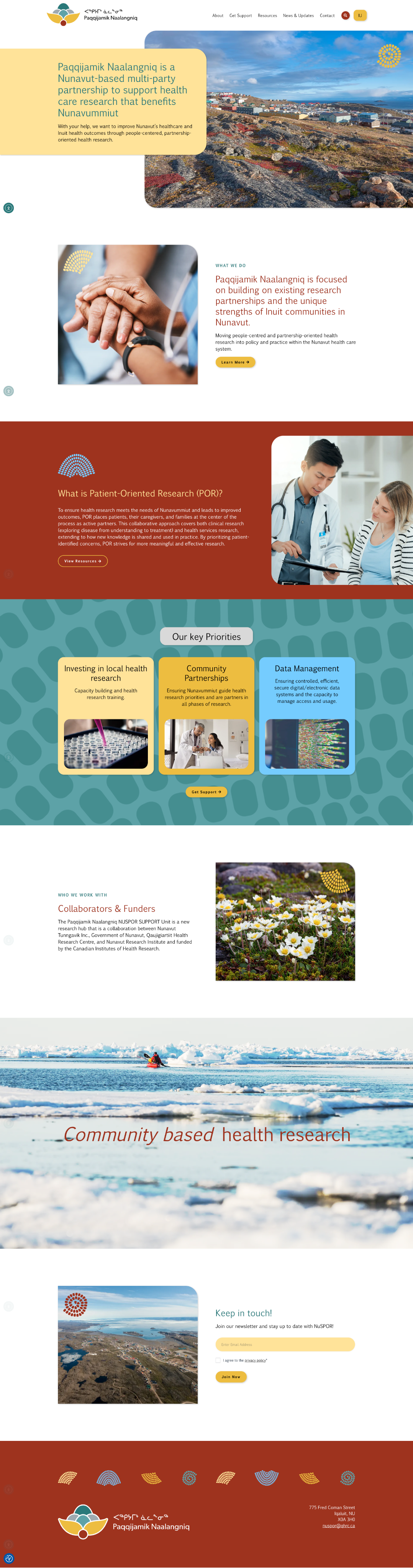 NUSPOR website homepage