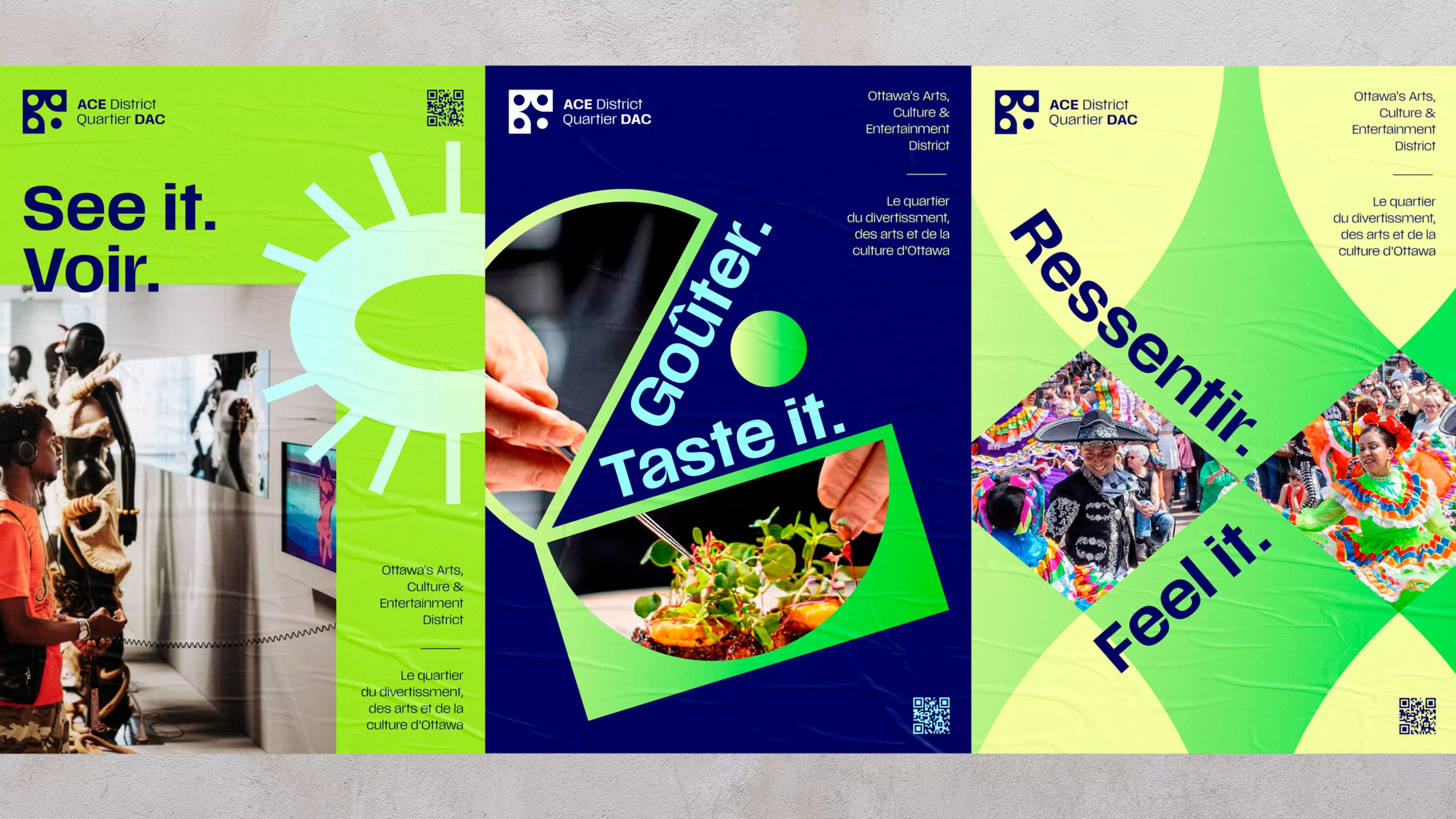 ACE posters side by side